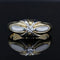 Bague 55 Bague jonc en or jaune et platine avec diamant 58 Facettes 22-029