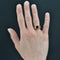Bague 58 Bague jonc ancienne gravée en or rose 18 carats et grenat 58 Facettes 20-317