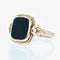 Bague 54 Bague ancienne en or jaune 18 carats et jaspe sanguin 58 Facettes 22-059