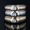 Bague 53 Bague jonc trois ors 18 carats et 3 diamants 58 Facettes 22-004