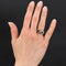 Bague 57 Bague jarretière Art déco en or jaune 18 carats, saphirs et diamant 58 Facettes 20-123