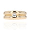 Bague 61 Bague jonc double en or jaune 18 carats et diamant 58 Facettes 22-005