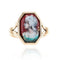 Bague 47 Bague ancienne en or jaune 18 carats et émail de Limoges 58 Facettes 21-566