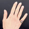 Bague 47 Bague ancienne en or jaune 18 carats et émail de Limoges 58 Facettes 21-566