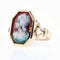 Bague 47 Bague ancienne en or jaune 18 carats et émail de Limoges 58 Facettes 21-566