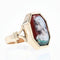 Bague 47 Bague ancienne en or jaune 18 carats et émail de Limoges 58 Facettes 21-566
