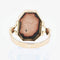 Bague 47 Bague ancienne en or jaune 18 carats et émail de Limoges 58 Facettes 21-566