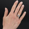 Bague 50 Bague fleur en or blanc 18 carats et diamants 58 Facettes 21-722