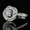 Bague 50 Bague fleur en or blanc 18 carats et diamants 58 Facettes 21-722