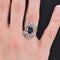 Bague 51 Bague Napoléon III en or jaune 18 carats, saphir et diamants 58 Facettes 21-370