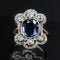 Bague 51 Bague Napoléon III en or jaune 18 carats, saphir et diamants 58 Facettes 21-370
