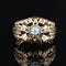 Bague 55 Bague vintage ajourée en or jaune 18 carats et diamant 58 Facettes 21-340B