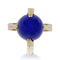 Bague 49 Bague vintage en or jaune 18 carats et lapis-lazuli 58 Facettes 21-718