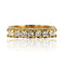 Bague 51 Bague jarretière en or jaune 18 carats et diamants 58 Facettes 19-339A-52