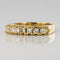 Bague 51 Bague jarretière en or jaune 18 carats et diamants 58 Facettes 19-339A-52