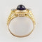 Bague 47 Bague ancienne en or jaune 18 carats avec améthyste et diamants 58 Facettes 19-431-54