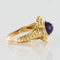 Bague 47 Bague ancienne en or jaune 18 carats avec améthyste et diamants 58 Facettes 19-431-54