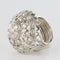 Bague 53 Bague cocktail en or blanc 18 carats et diamants 58 Facettes 19-588-51