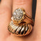 Bague 53 Bague couture en or jaune 18 carats et diamants 58 Facettes 19-360-57
