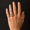 Bague 53 Bague couture en or jaune 18 carats et diamants 58 Facettes 19-360-57