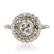 Bague 53 Bague ronde dentelle en platine et diamants 58 Facettes 20-086-55