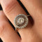 Bague 53 Bague ronde dentelle en platine et diamants 58 Facettes 20-086-55