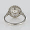 Bague 53 Bague ronde dentelle en platine et diamants 58 Facettes 20-086-55