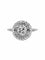 Bague 53 Bague ronde dentelle en platine et diamants 58 Facettes 20-086-55