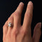 Bague 56 Bague vintage en or blanc 18 carats et diamants 58 Facettes 20-095-51