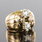 Bague 54 Bague boule rétro en or jaune 18 carats et diamants 58 Facettes 20-170-52