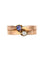 Bague 58 Bague toi et moi ancienne en or rose 18 ct, perle fine et saphir 58 Facettes 20-232-56