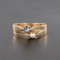 Bague 58 Bague toi et moi ancienne en or rose 18 ct, perle fine et saphir 58 Facettes 20-232-56