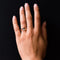 Bague 58 Bague toi et moi ancienne en or rose 18 ct, perle fine et saphir 58 Facettes 20-232-56