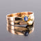 Bague 58 Bague toi et moi ancienne en or rose 18 ct, perle fine et saphir 58 Facettes 20-232-56