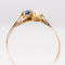 Bague 58 Bague toi et moi ancienne en or rose 18 ct, perle fine et saphir 58 Facettes 20-232-56