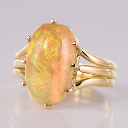 Bague 62 Bague ancienne en or jaune 18 carats et opale australienne 58 Facettes 20-226-54