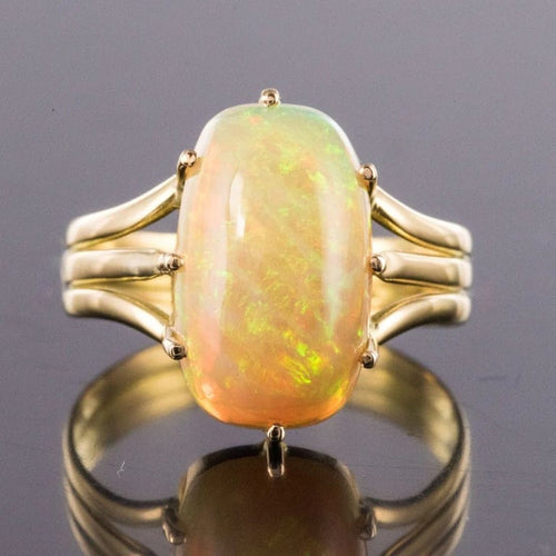 Bague 62 Bague ancienne en or jaune 18 carats et opale australienne 58 Facettes 20-226-54