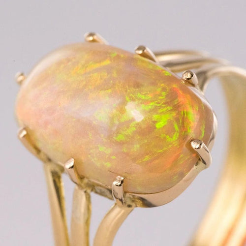 Bague 62 Bague ancienne en or jaune 18 carats et opale australienne 58 Facettes 20-226-54