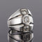 Bague 53 Bague moderniste en or blanc 18 carats et diamants 58 Facettes 20-203-50