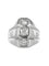 Bague 53 Bague moderniste en or blanc 18 carats et diamants 58 Facettes 20-203-50