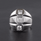 Bague 53 Bague moderniste en or blanc 18 carats et diamants 58 Facettes 20-203-50