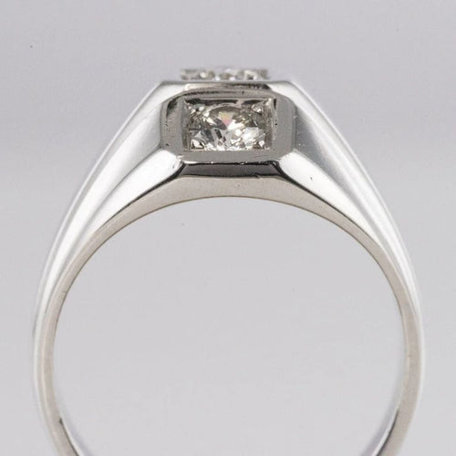 Bague 53 Bague moderniste en or blanc 18 carats et diamants 58 Facettes 20-203-50
