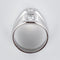 Bague 53 Bague moderniste en or blanc 18 carats et diamants 58 Facettes 20-203-50