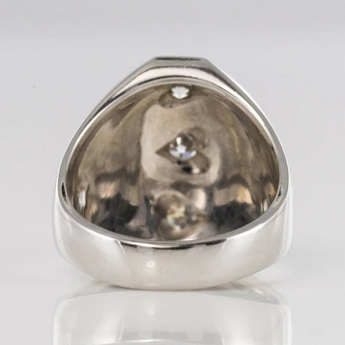 Bague 53 Bague moderniste en or blanc 18 carats et diamants 58 Facettes 20-203-50
