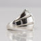 Bague 53 Bague moderniste en or blanc 18 carats et diamants 58 Facettes 20-203-50