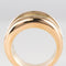 Bague 50 Bague jonc godrons pavée de diamants en or rose 18 carats 58 Facettes 20-238-47