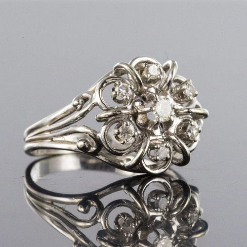 Bague 53 Bague fils en or blanc 18 carats et diamants 58 Facettes 20-147-50