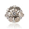 Bague 51 Bague pétales en or blanc 18 carats et diamants 58 Facettes 20-150-49