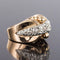 Bague 52 Bague rétro ancienne en or jaune 18 carats, platine et diamants 58 Facettes 20-316-48