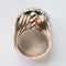 Bague 52 Bague rétro ancienne en or jaune 18 carats, platine et diamants 58 Facettes 20-316-48